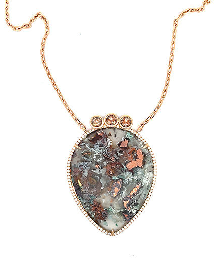 Aquadite, Andalucite & Diamonds