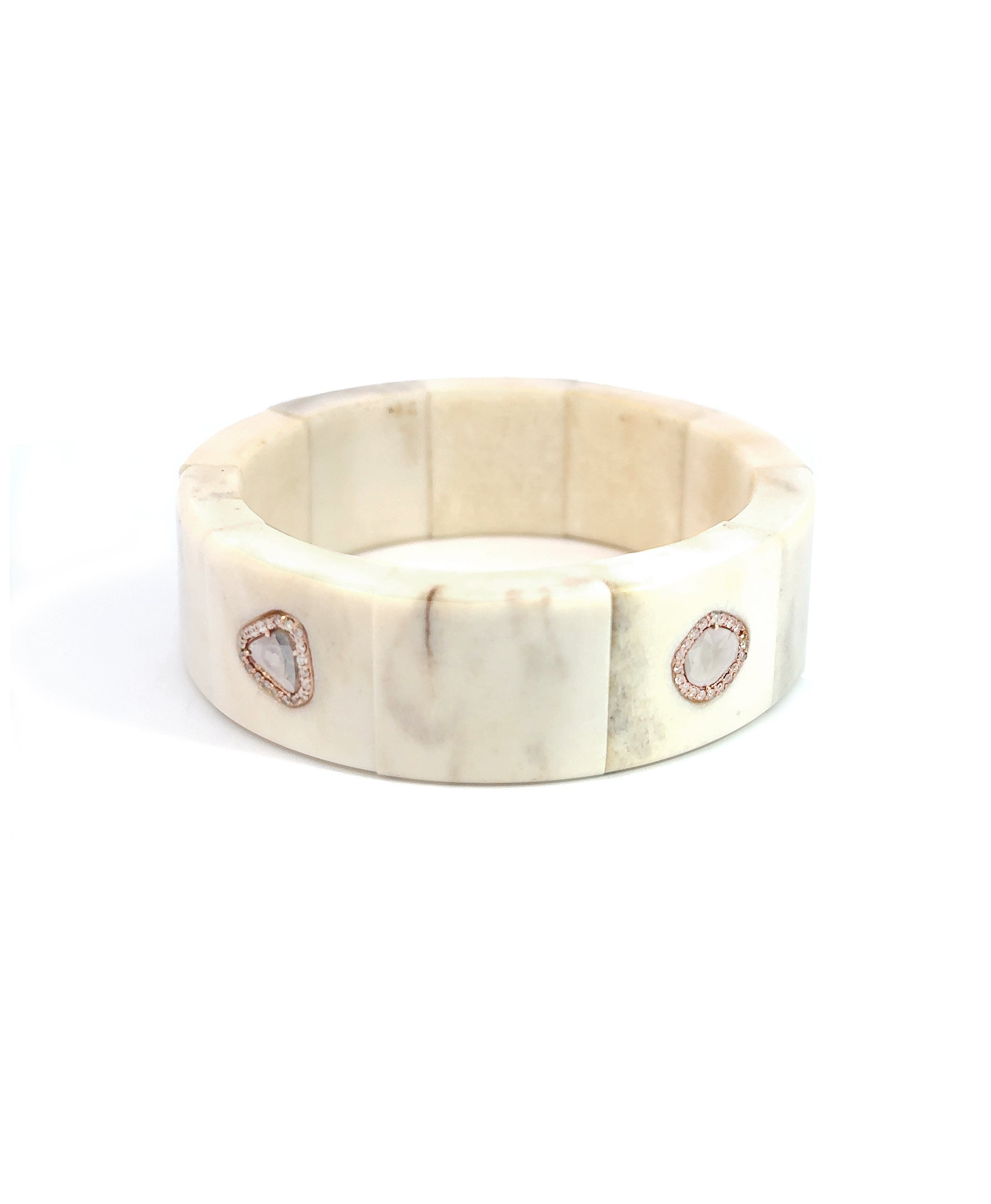 Bone Diamond Cuff, 20mm