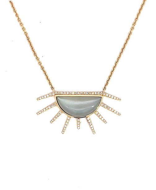 Gray Moonstone, Diamond Rays