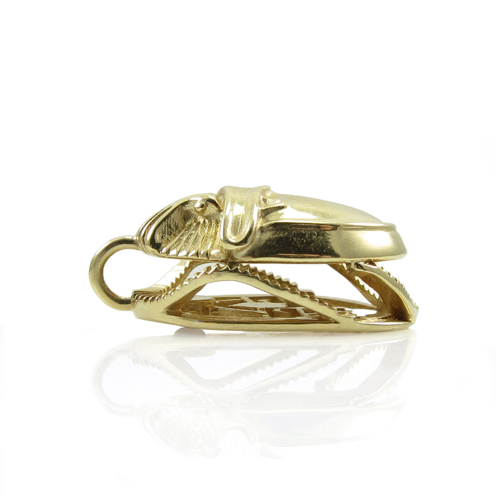 Gold Scarab & Ruby Amulet