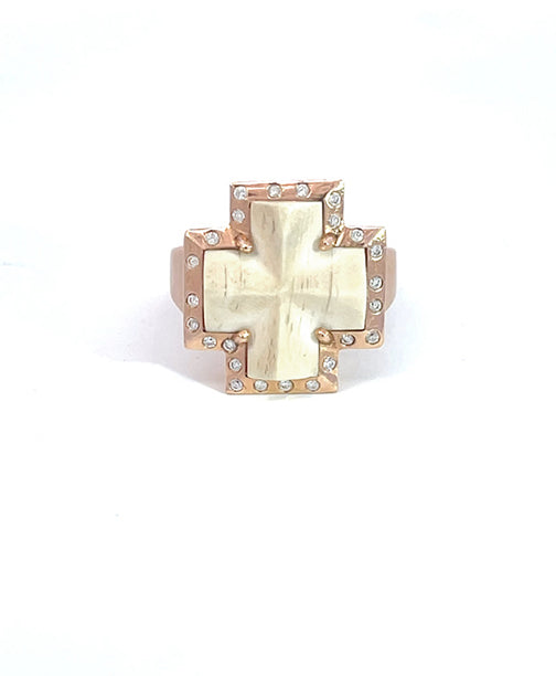 Hand Carved Staurolite Signet