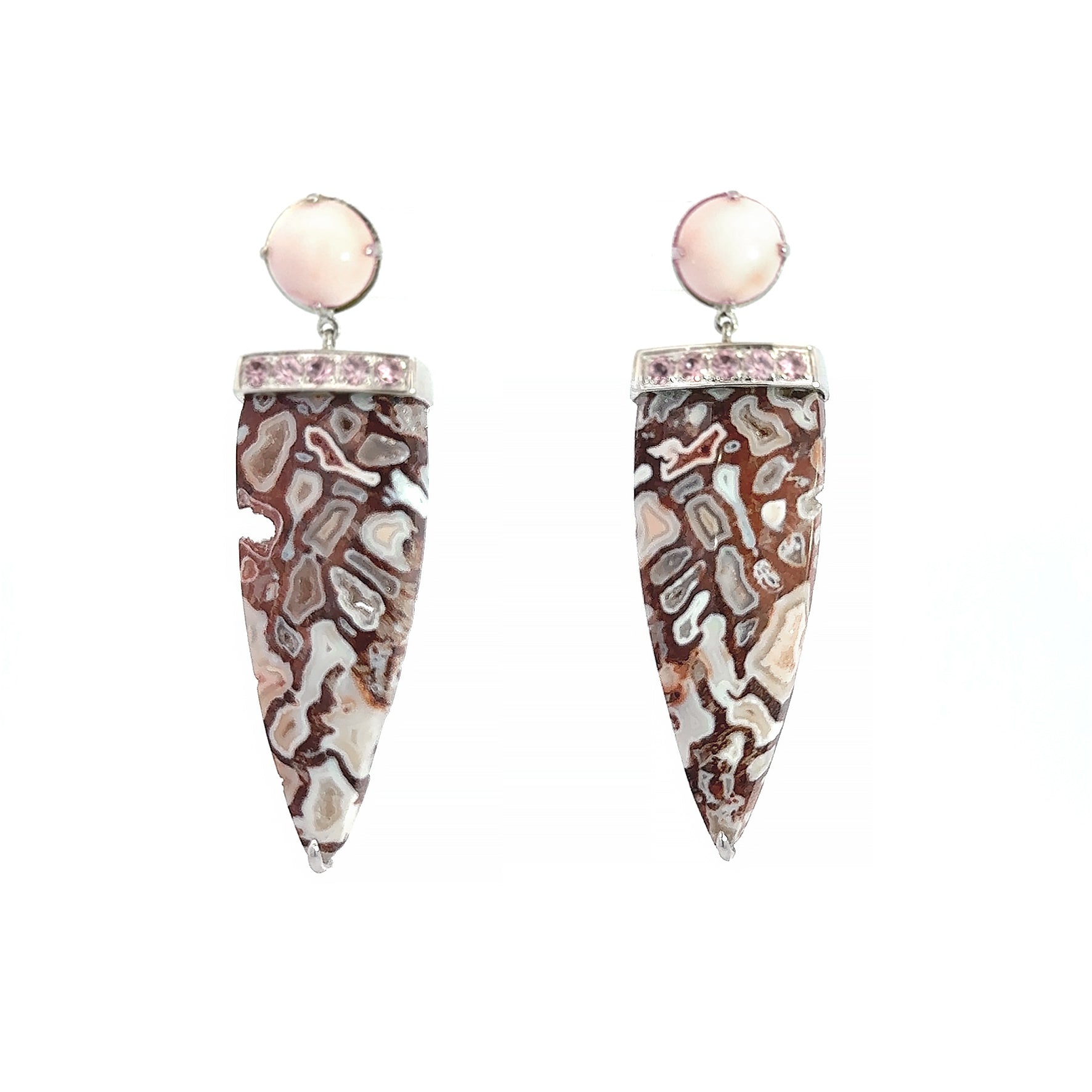 Angelskin Coral, Pink Sapphires, Fossils