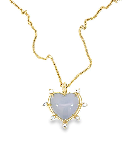 Blue Chalcedony Heart BACK IN STOCK!