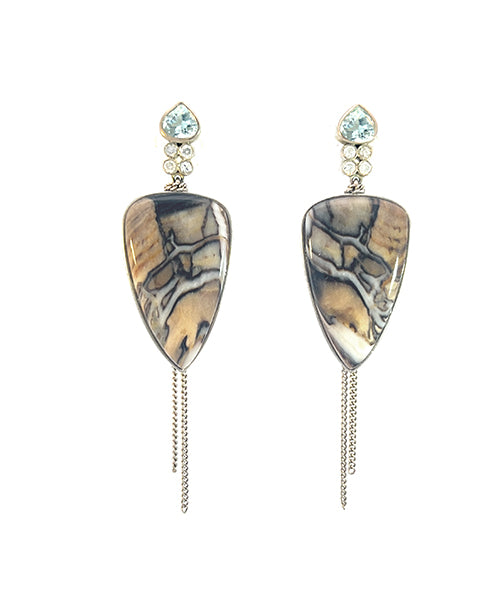 Fossil Channel Wood, Aquamarine