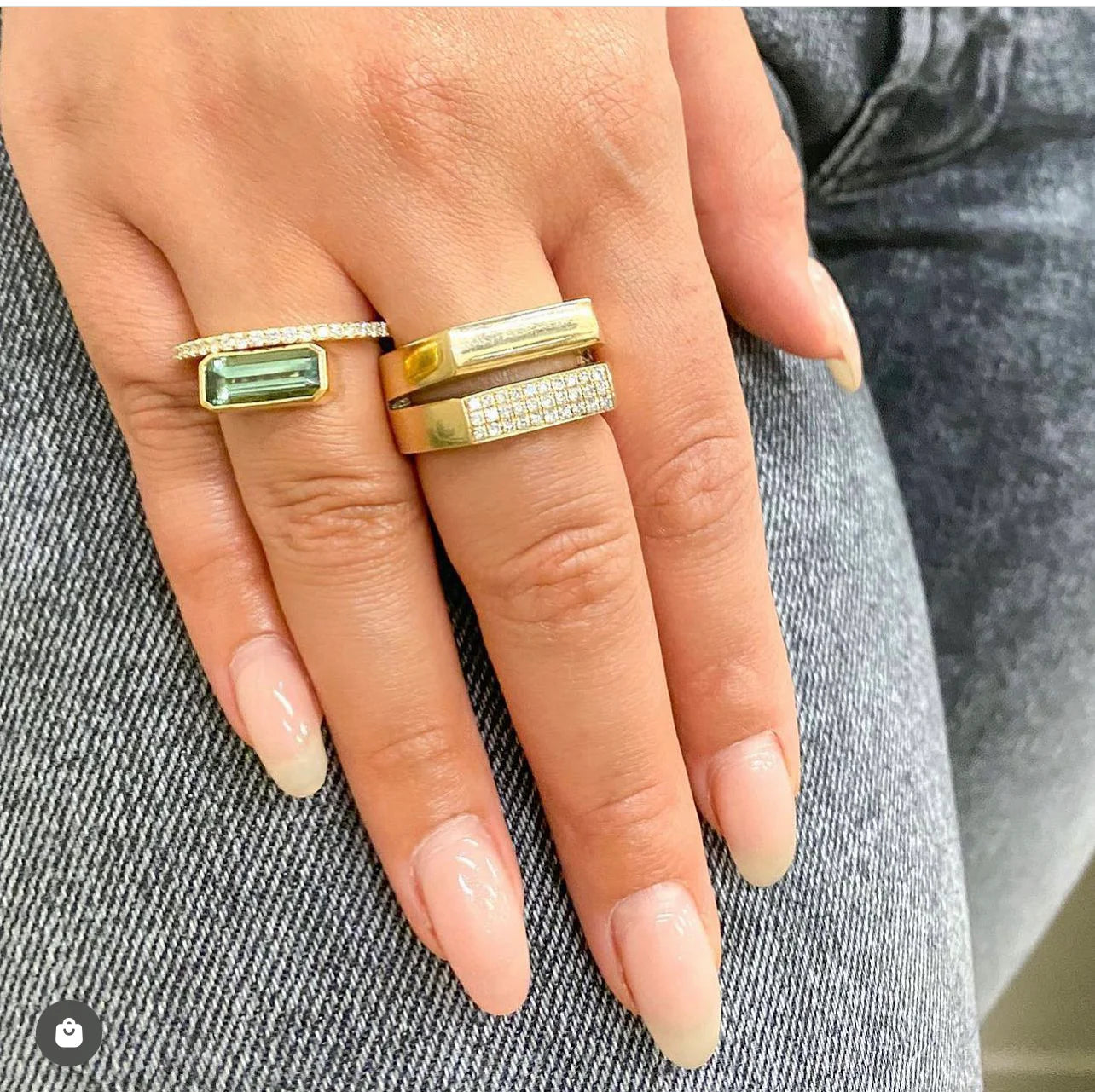 Tourmaline Diamond Band