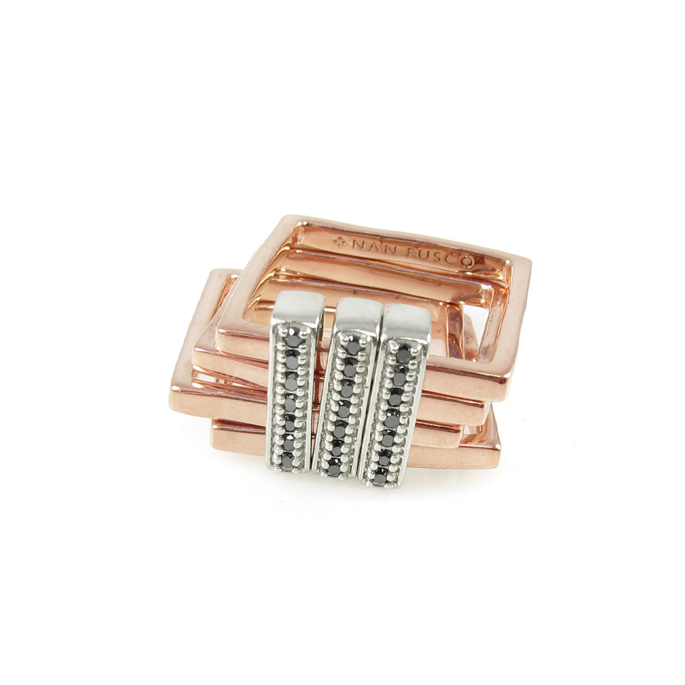 Abacus 4-Stack with Black Diamond Sliders