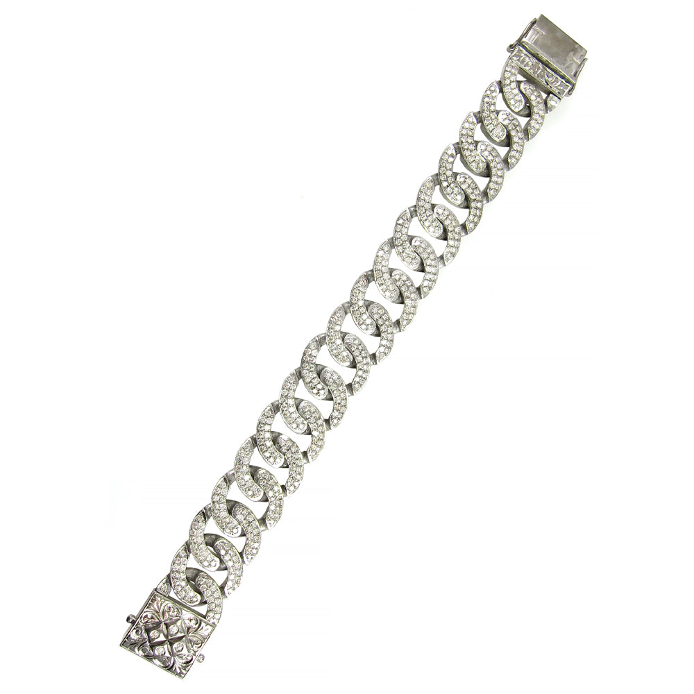 Chunky Diamond Link Bracelet
