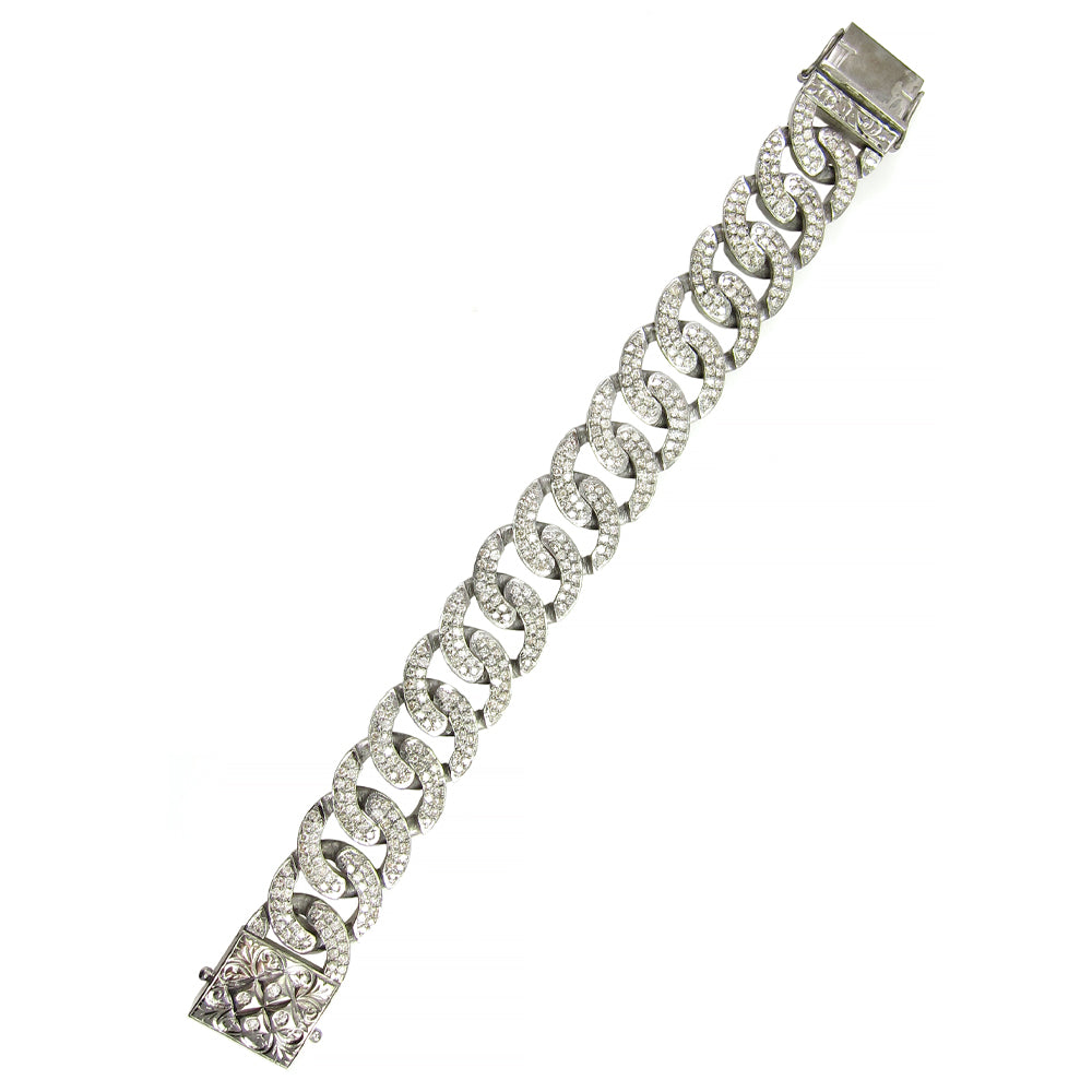 Chunky Diamond Link Bracelet
