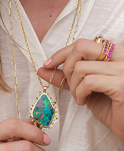 Australian Opal, Imperial Diopside