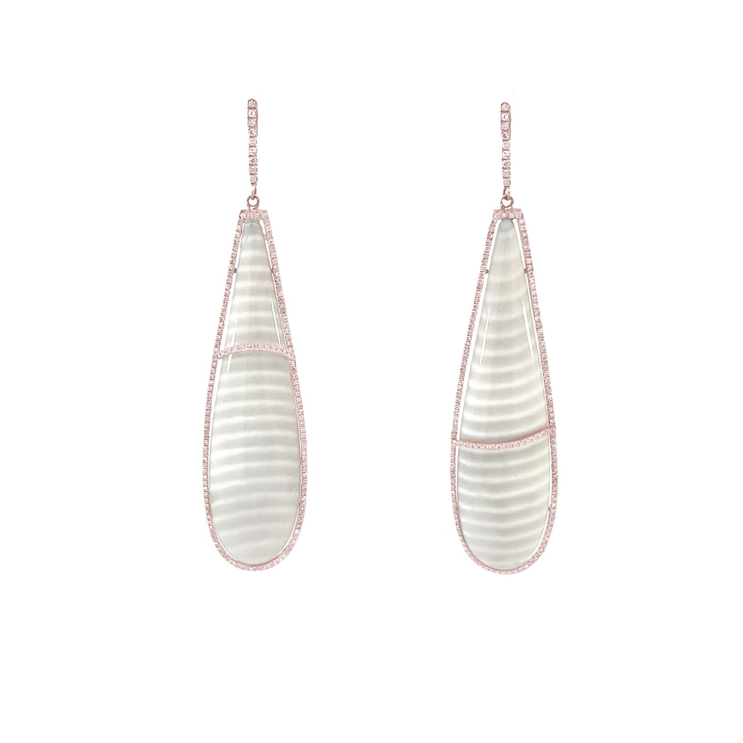 Spun Chalcedony Drops