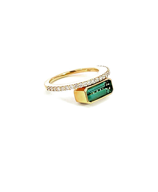 Tourmaline Diamond Band
