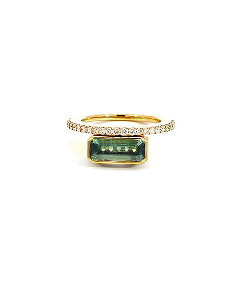 Tourmaline Diamond Band