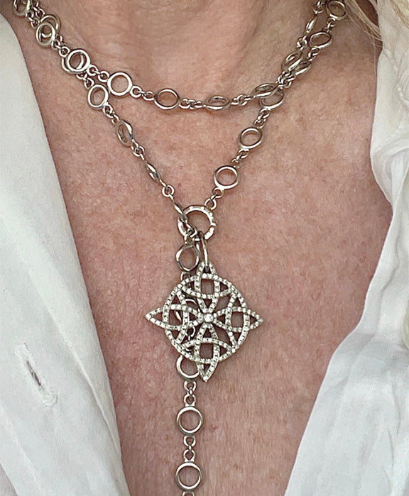 Diamond Zen Pendant & Chain