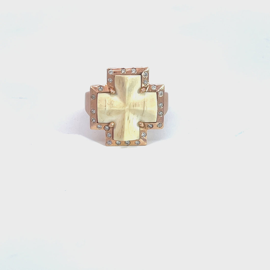 Hand Carved Staurolite Signet