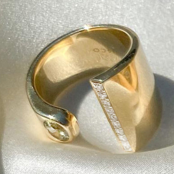 Diamond Line Sapphire Wrap