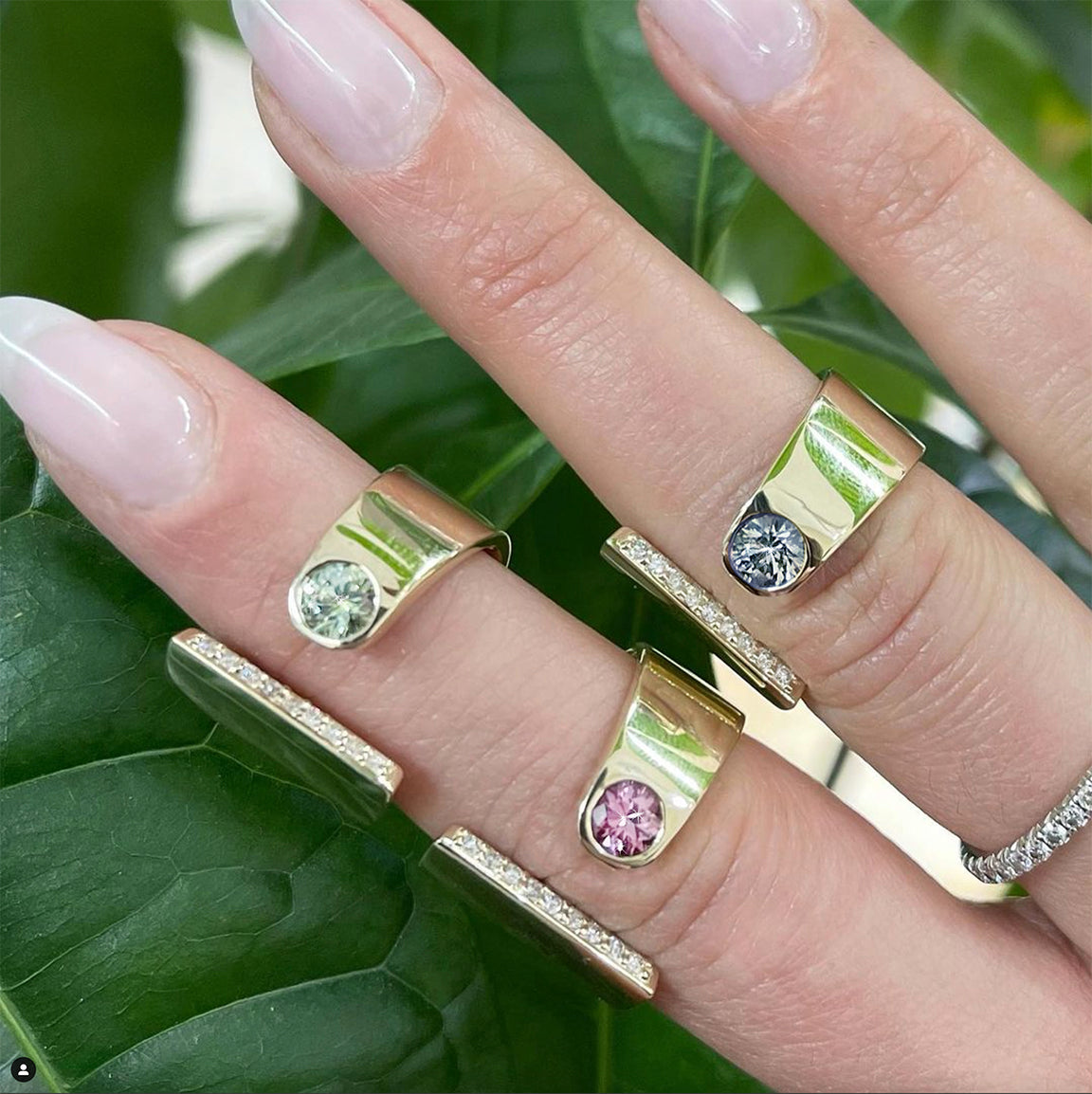 Diamond Line Sapphire Wrap
